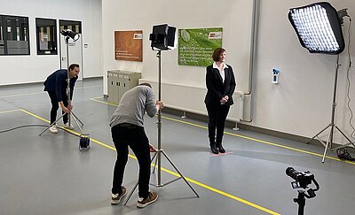 Dreharbeiten für Unternehmensfilme Dreharbeiten für Unternehmensfilme